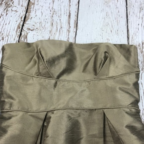 💕SALE💕Jim Hjelm Occasions Golden Strapless Dress - Picture 7 of 8